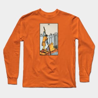 Six of swords tarot card Long Sleeve T-Shirt